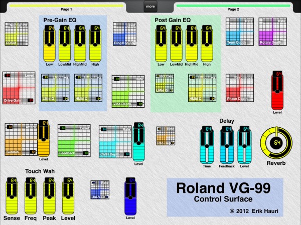 Roland VG-99 with Glow Look (slightly modified)