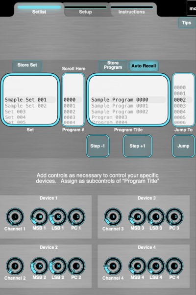 Flexible Setlist Manager