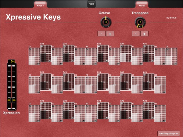 Screenshot, Xpressive Keys