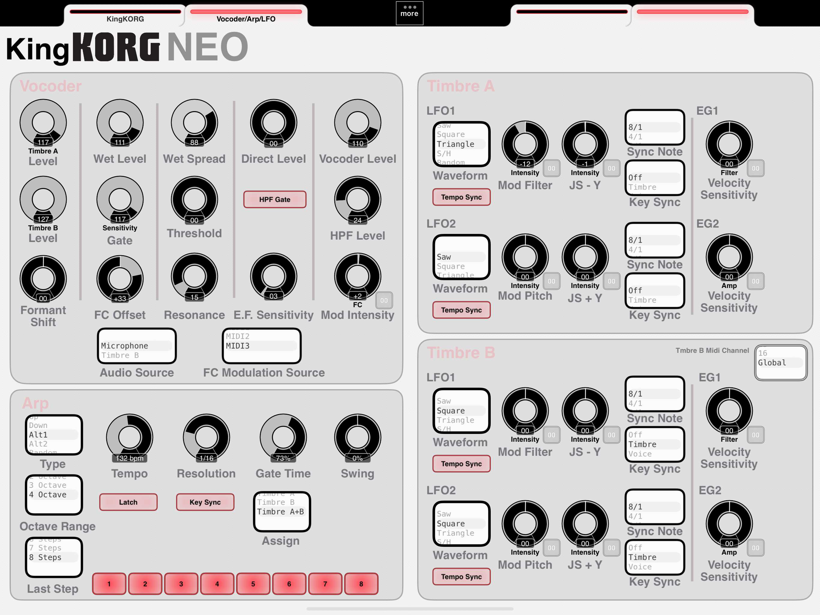 Vocoder/LFO/Arp