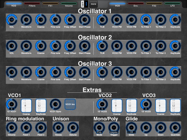 Oscillator section