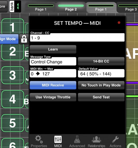 Tempo Knob Values 2