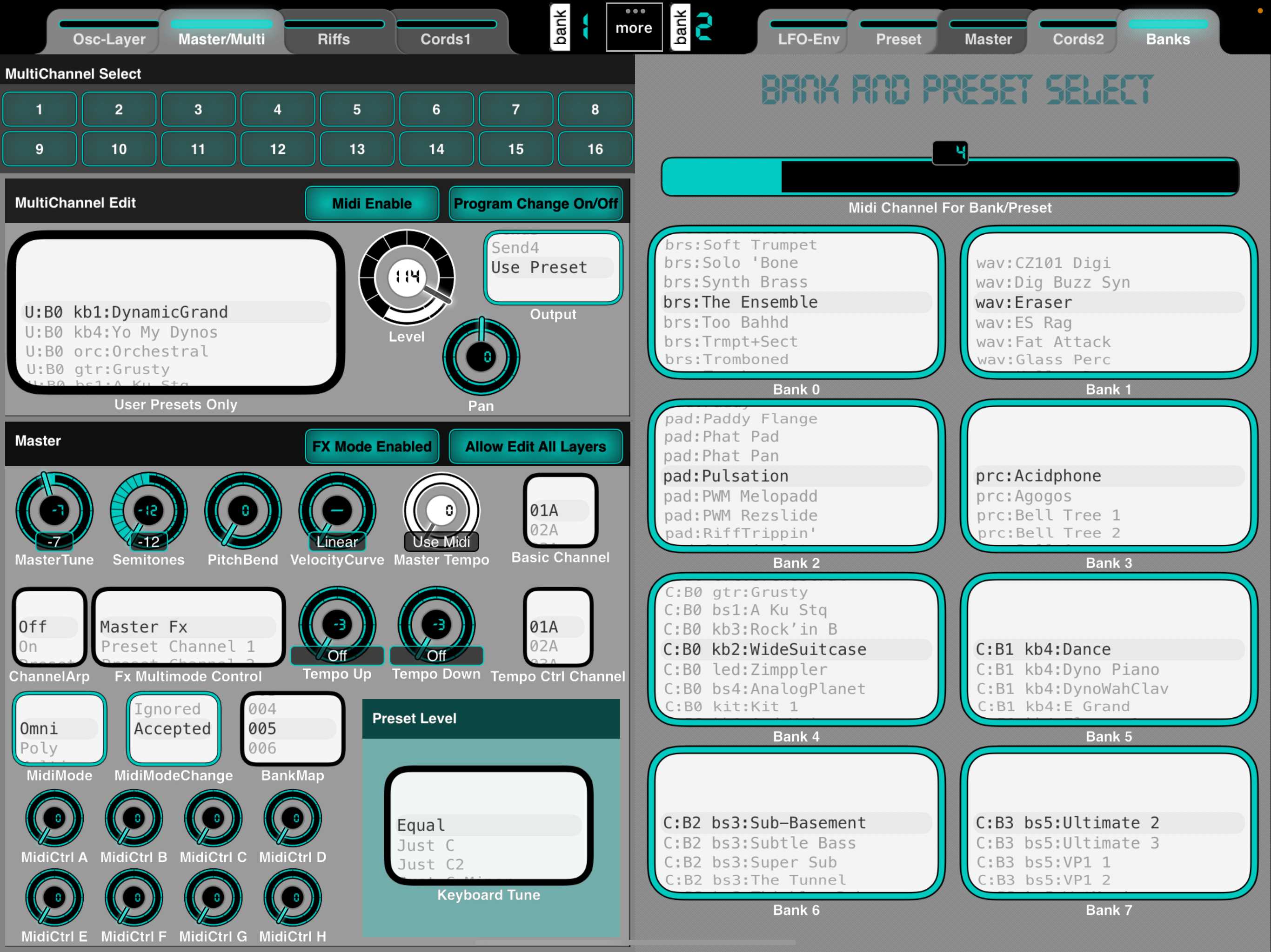Factory Preset Picker