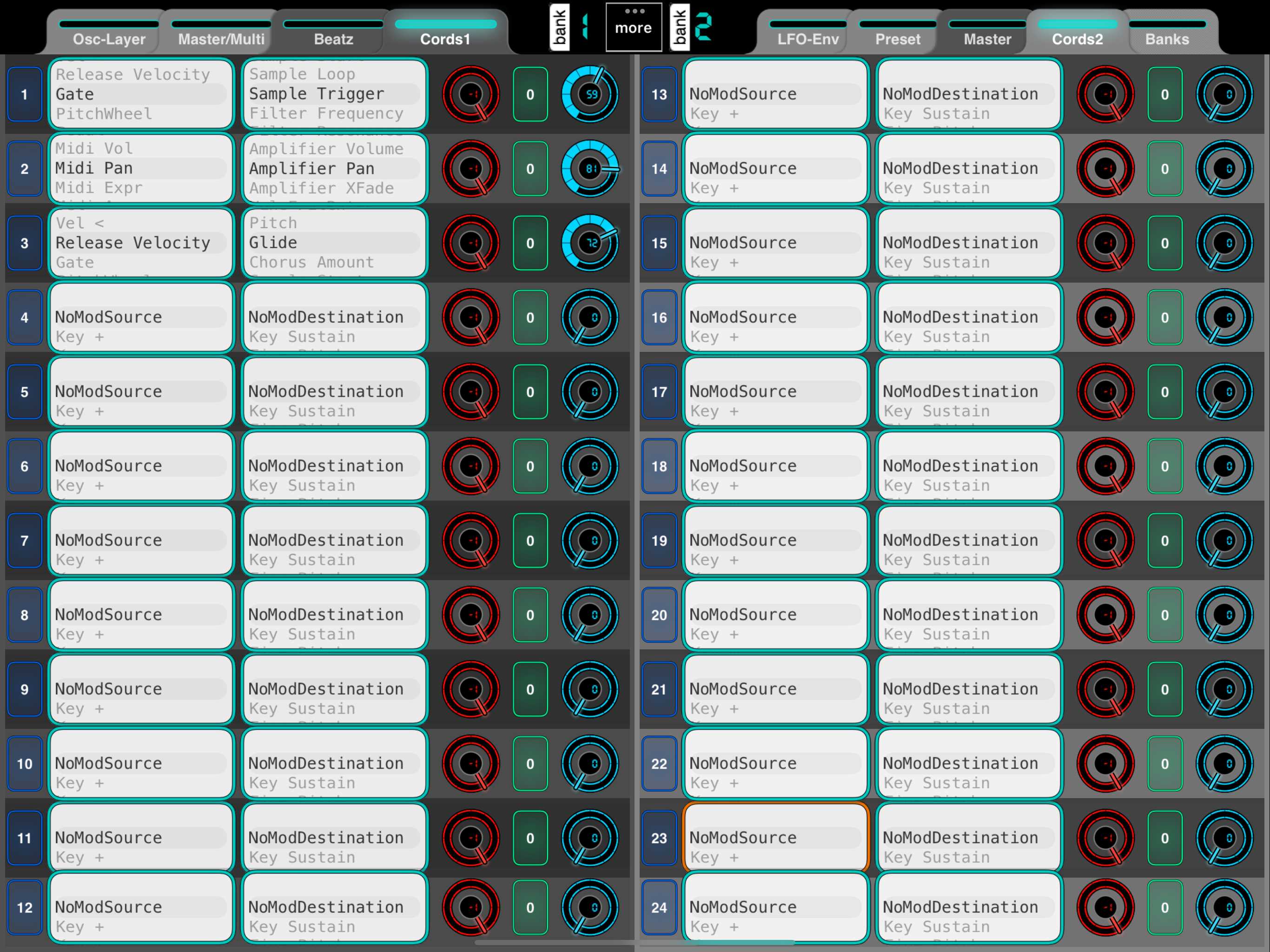Cords (Modulation) Page