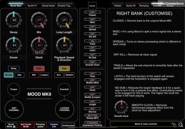 Customise Dip Switch info and Smooth Clock control