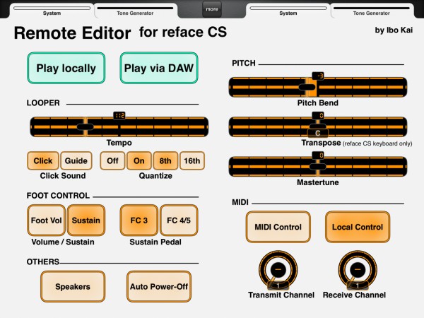 Yamaha reface midi deals controller