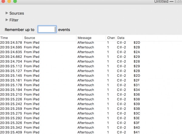 Screenshot 1: a simple knob set to No MIDI send/receive