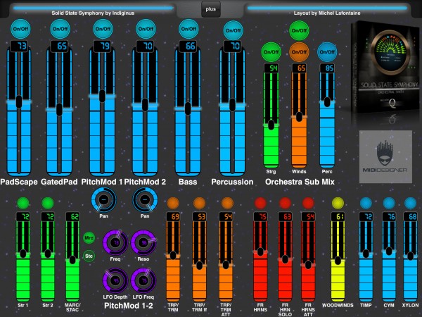 Indiginus Solid State Symphony Layout, Screenshot