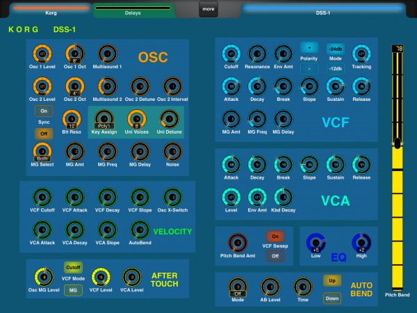 LAYOUT: Korg DSS-1 Sampler/Synth (Glow)