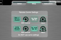 Remote control settings