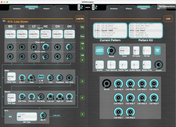 Effects and Pattern Settings