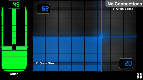 iPhone Crush and Grain performance page.