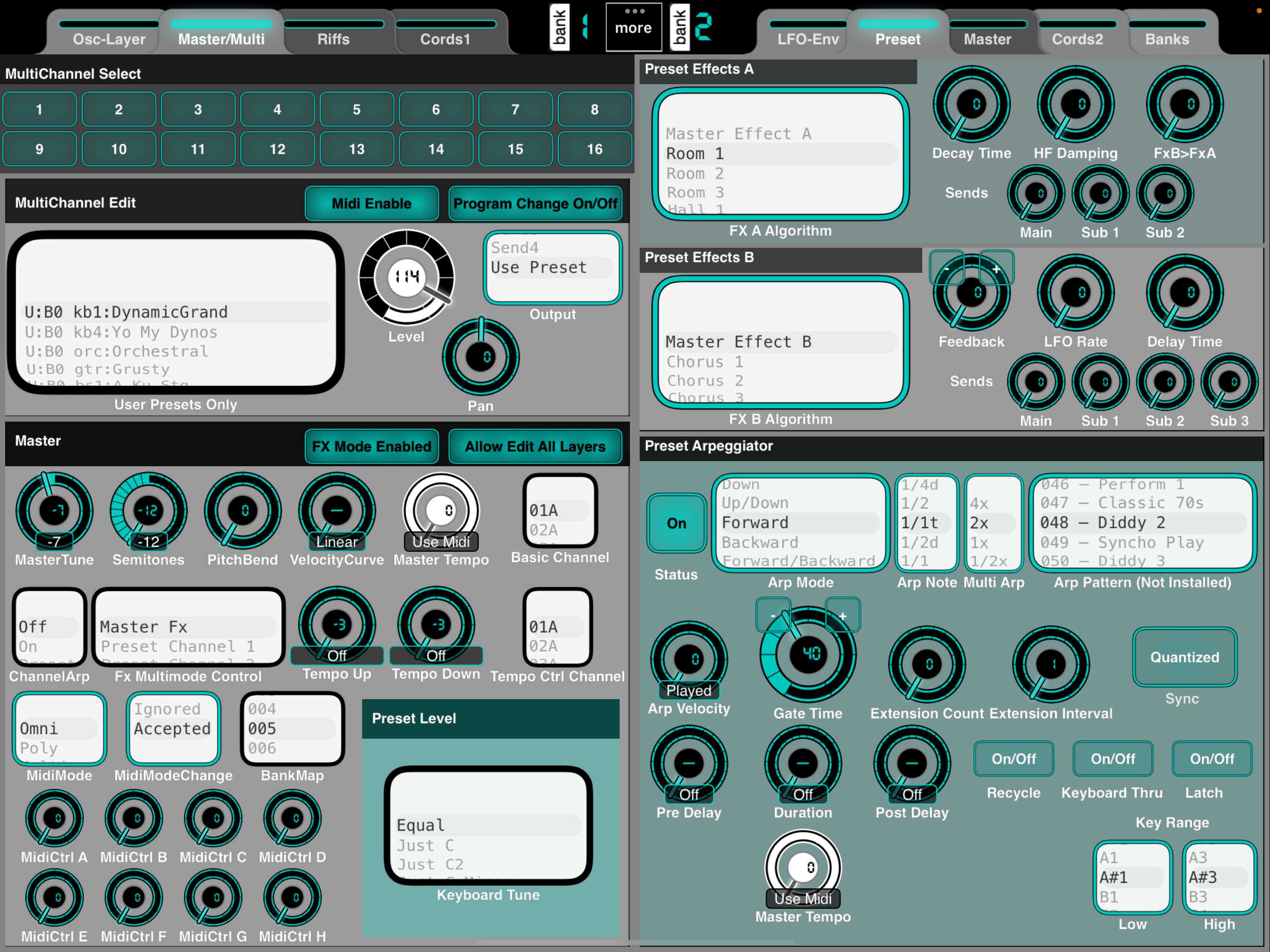 Multimode - Preset FX/Arp