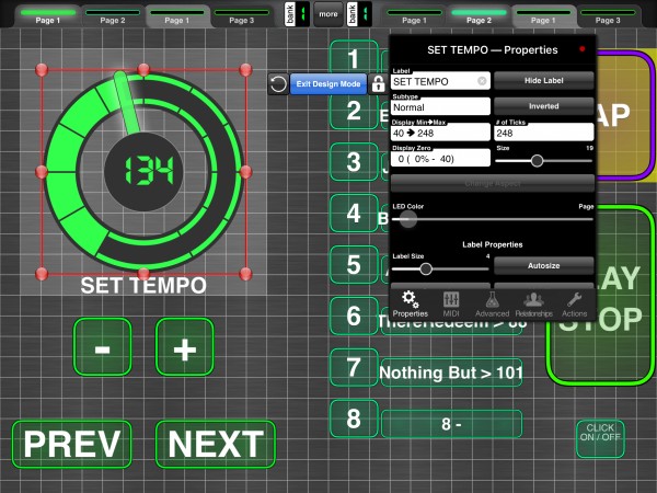 Tempo Knob Values 1