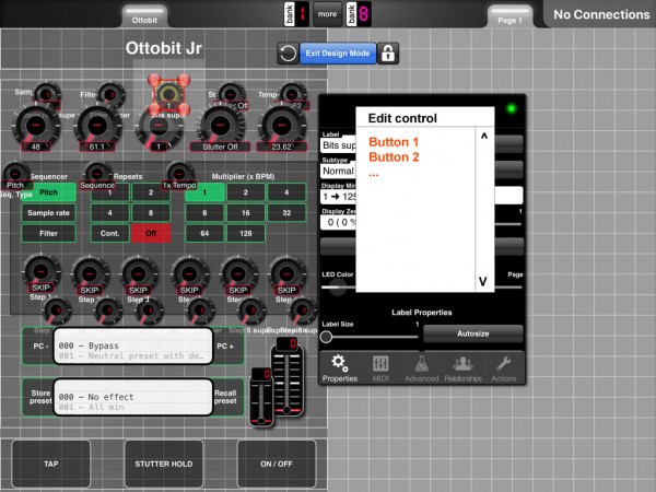 select control to edit