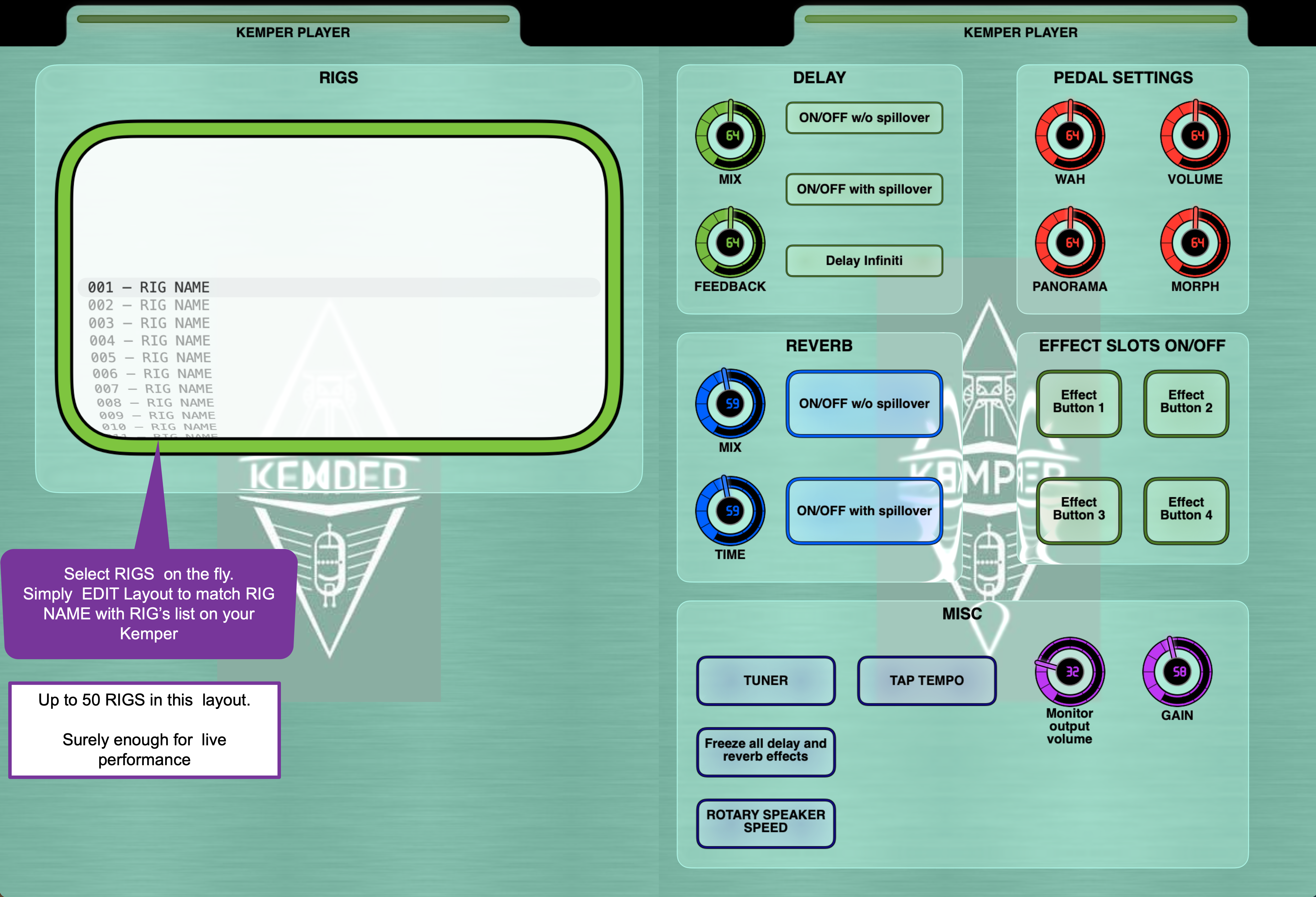 Kemper Player Interface