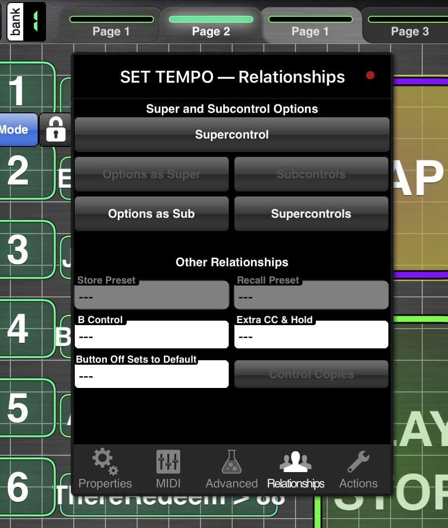 Tempo Knob Values 4