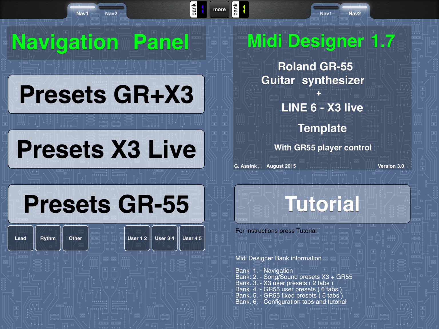 Roland G55 + Line 6 X3 Controller by G. Assink
