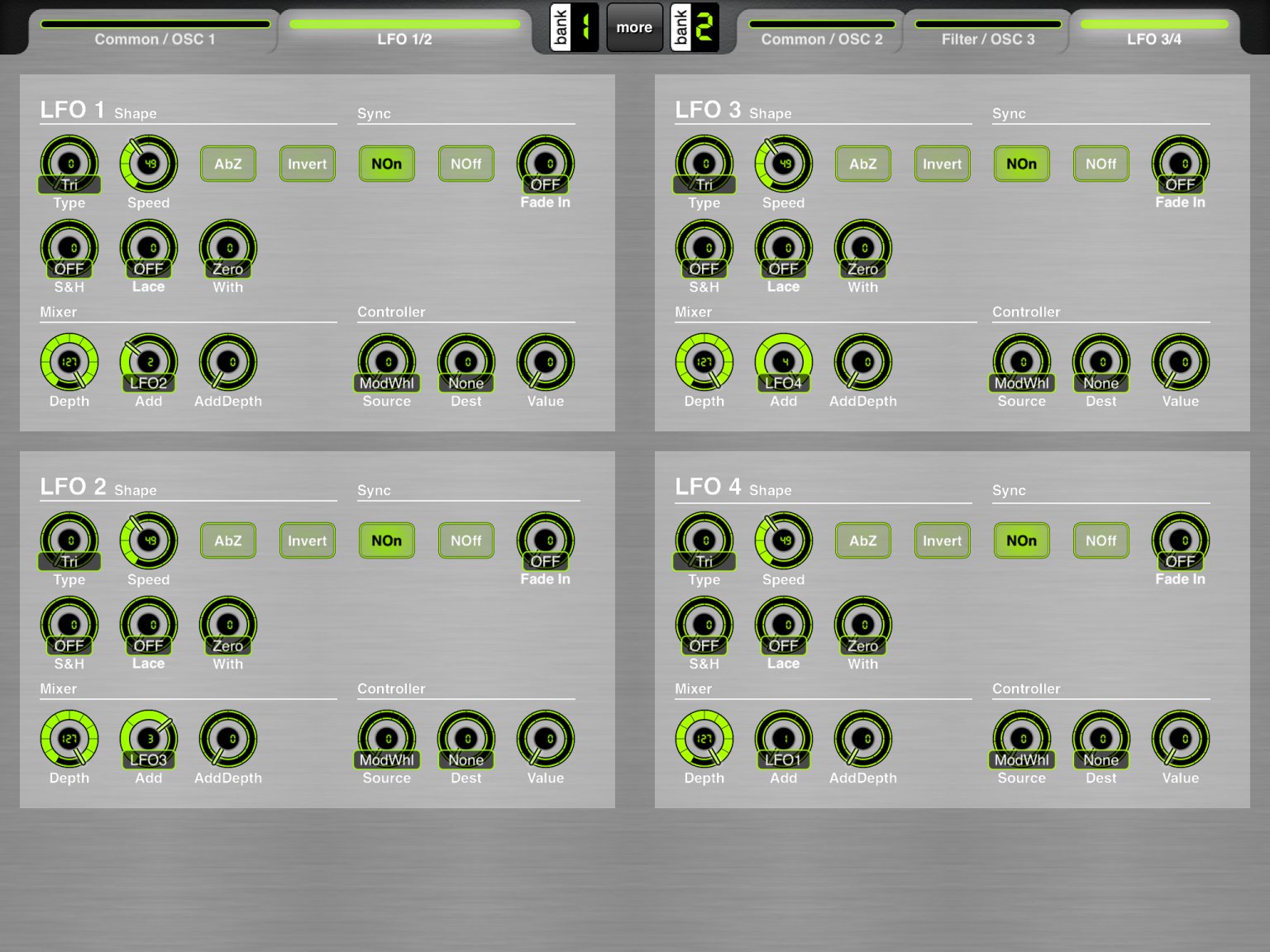 LFO pages