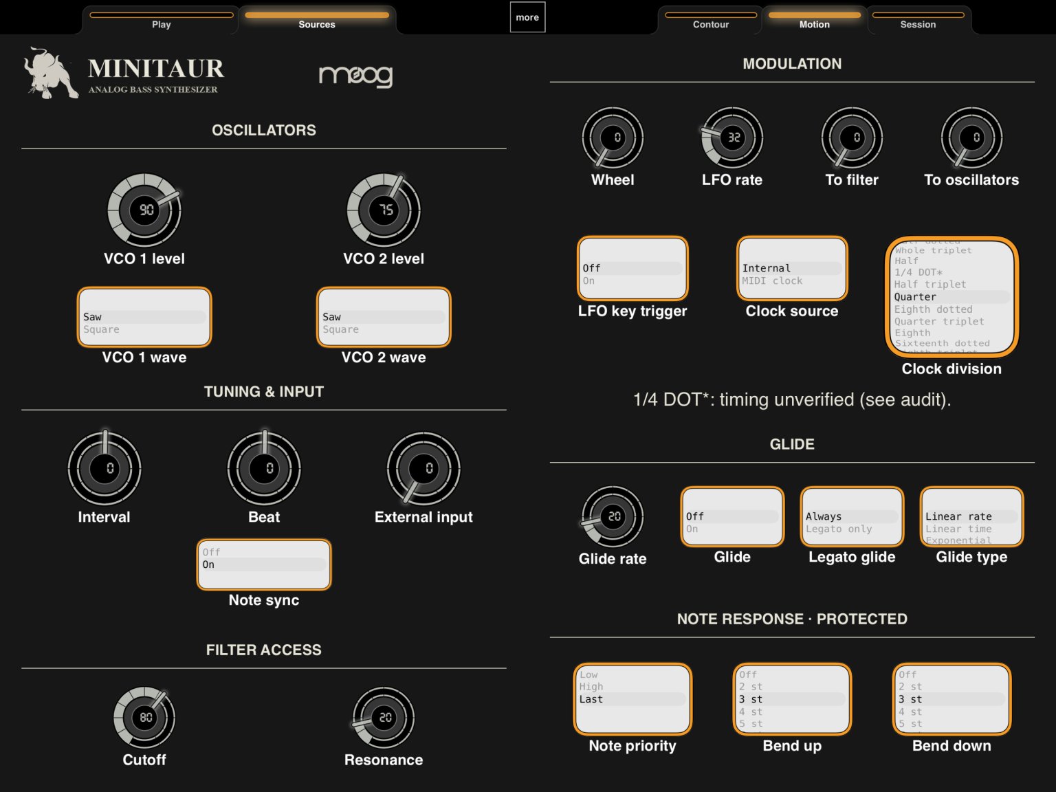 Sources and Motion — Oscillators, Modulation and Glide