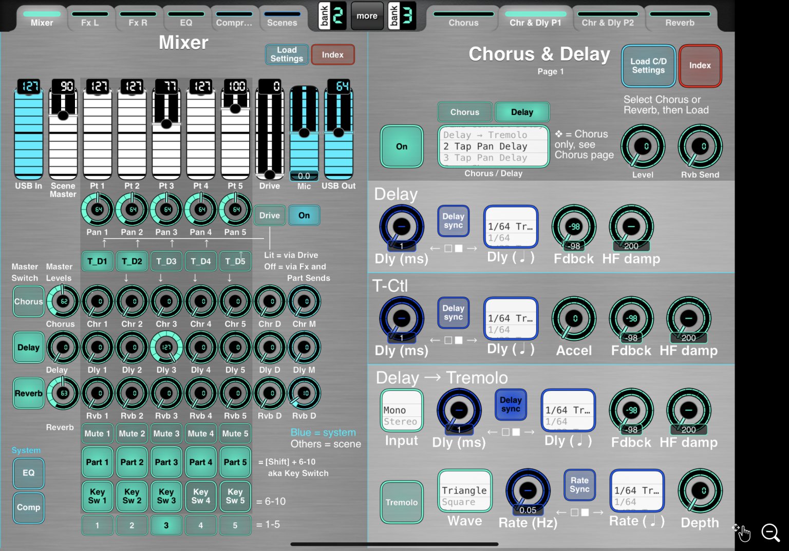 Mixer, Sample Master Effects Editor