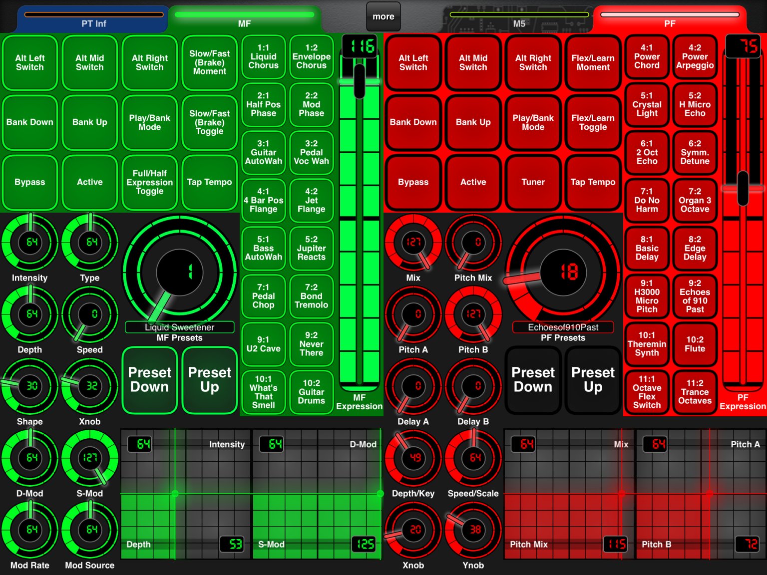 Eventide Pitchfactor and Eventide Modfactor Pages (Glow)